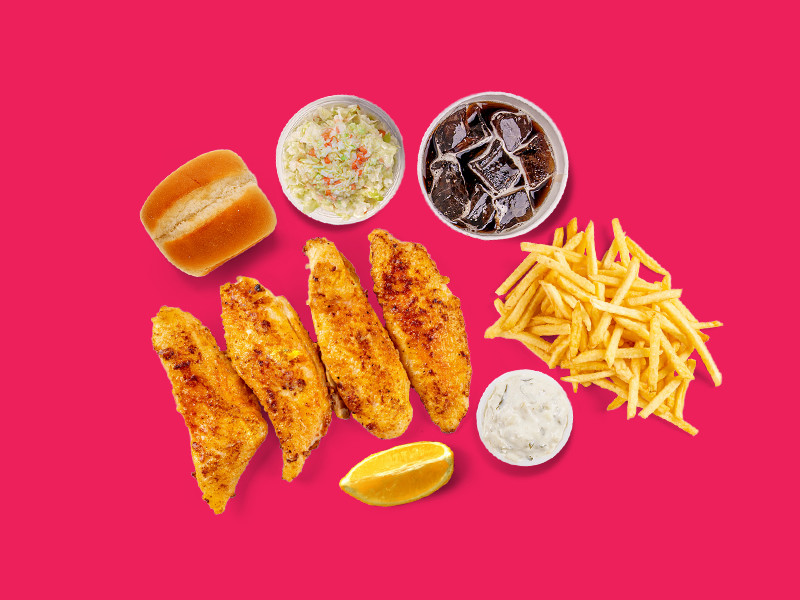 وجبة السمك المشوي