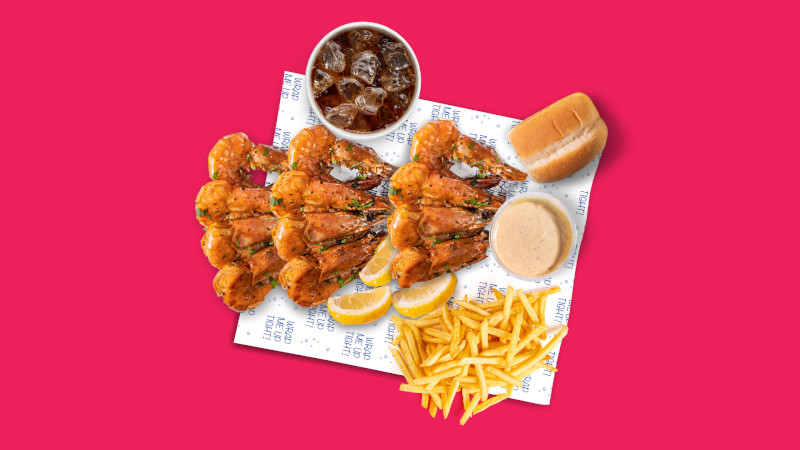 الربيان المشوي و السمك