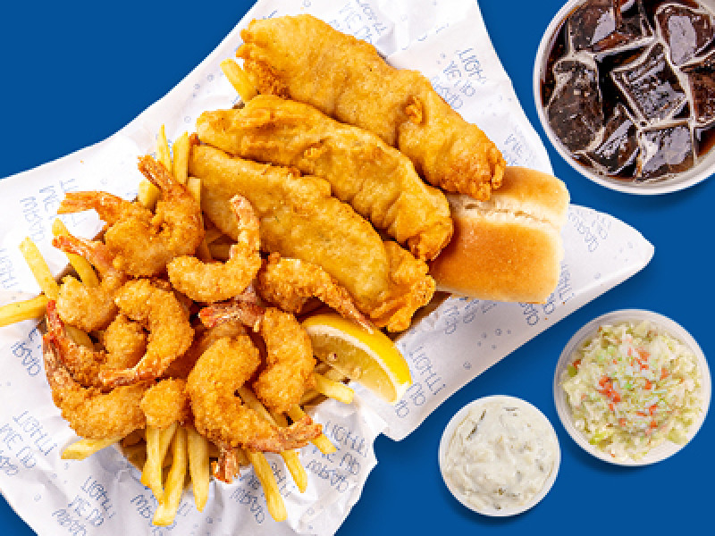 وجبة السمك والربيان