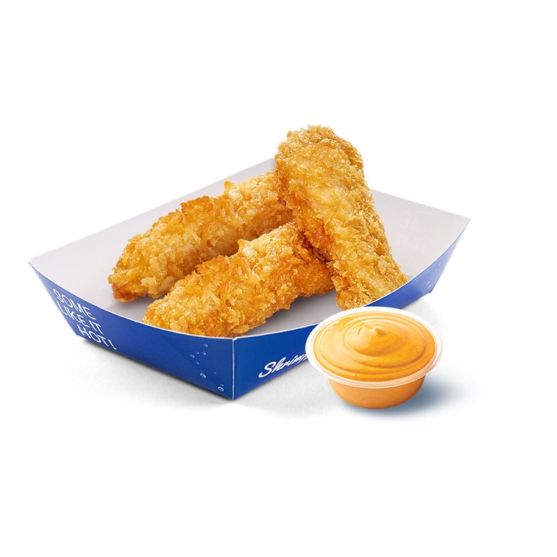 3 قطع دجاج ستريبس